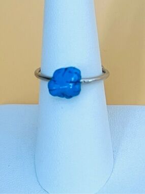 Turquoise Adjustable stainless steel Ring